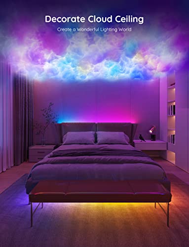 Govee RGBIC LED Strip Lights, 65.6ft Smart LED Lights for Bedroom, Bluetooth LED Strip Lights APP Control, DIY Multiple Colors on One Line, Color Changing LED Lights for Home Decor - size: 65.6ft