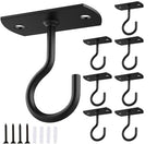 2.5in Ceiling Hooks for Hanging Plants 8Pcs Black - color: Black, size: 2.5In 8Pack