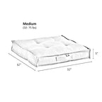 South Pine Porch Mila Square Tufted Pillow Style Dog Bed, Cement, Medium (32" x 32") - color: Cement, size: Medium (32" x 32")