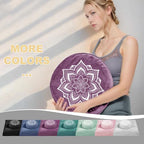 Meditation Zafu Cushion Set,Removable Machine-Washable Luxury Velvet Cover (Purple（Only Cover）) - color: Purple（only Cover）