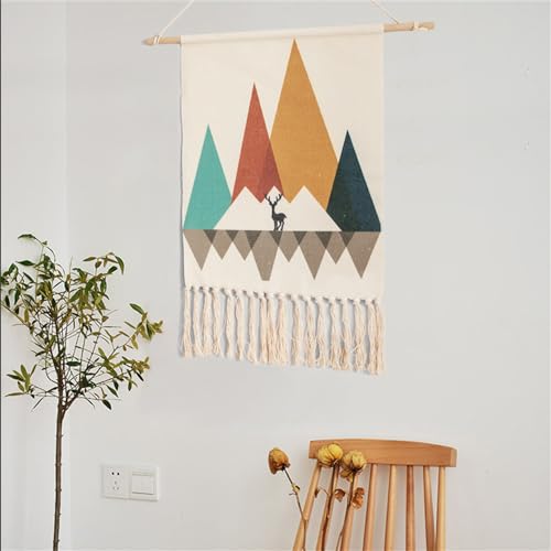 BMIDRUT Wall Hanging Macrame Woven Tapestry Bohemian Tapestries Art Tapestry for Home Apartment Dorm Room Backdrop 20x35 Inch - color: C9
