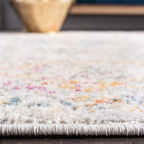 SAFAVIEH Madison Collection Runner Rug - 2'3" x 14', Grey & Gold, Boho Chic Distressed Design, Non-Shedding & Easy Care, Ideal for High Traffic Areas in Living Room, Bedroom (MAD611F) - color: Grey/Gold, size: 2'3" x 14' (Runner)