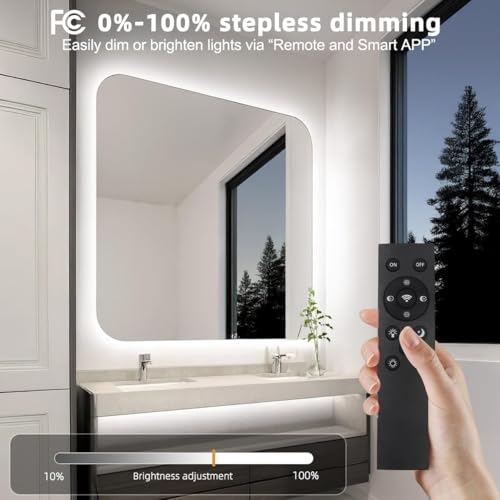 Tenmiro White LED Strip Lights 30ft (1200 LEDs) Super Bright 25000K Daylight White, 3Color Temperature Dimmable with Smart App & Remote Control for Bedroom Kitchen Commercial Home Lighting Decor - size: 30FT