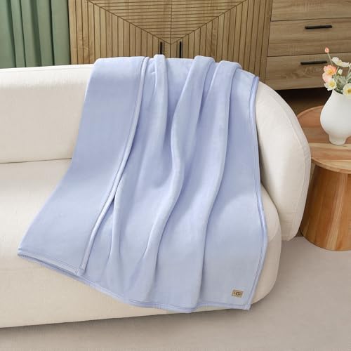 UGG Coco Throw Blanket – Soft & Cozy Bedding for Couch, Perfect Warmth Throw for Living Room, House Warming Gifts or Luxurious Gifts for Men, 50" x 70", Lavender Misty Wisteria - color: Lavender