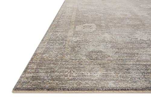 Loloi Magnolia Home by Joanna Gaines Millie Collection MIE-05 Stone/Natural 2'-7" x 14', .25" Pile Height, Runner Rug - color: Stone / Natural, size: 2'7" x 14' (Rectangular)