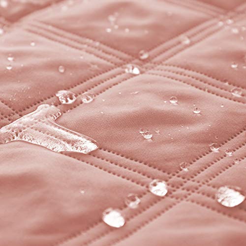 Ameritex Waterproof Dog Bed Cover Pet Blanket with Anti-Slip Back for Furniture Bed Couch Sofa - color: Lightpink, size: 30x53 Inch (Pack of 1)