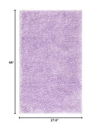 SAFAVIEH August Shag Collection Accent Rug - 2'3" x 4', Lilac, Solid Design, Non-Shedding & Easy Care, 1.2-inch Thick Ideal for High Traffic Areas in Entryway, Living Room, Bedroom (AUG900V) - color: Lilac, size: 2'3" x 4' (Rectangular)