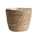 Seagrass Basket Planter, Flower Pot Cover, Storage Basket, Plant Container, Hand Woven, Plastic Liner, Beige, 7 Inch, Indoor/Outdoor