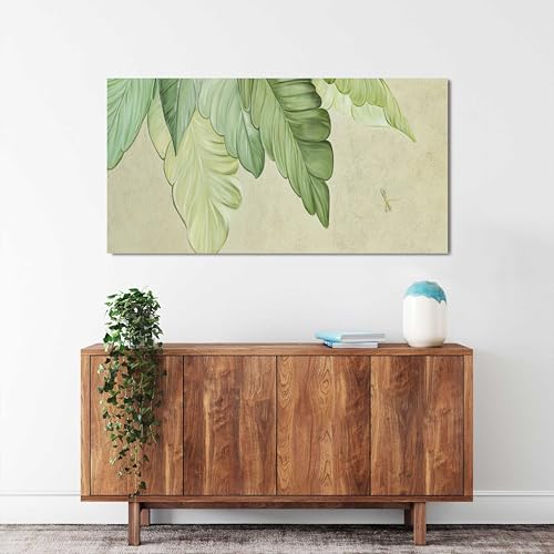 Canvas Wall Art Decor Modern Green Wall Art Prints Wall Art Pictures for Living Room Art Work for Wall Decor Boho Botanical Wall Art Decorations Artwork for Walls Bedroom Office Decor 20" X 40" - color: XY-01A, size: 40"L x 20"W