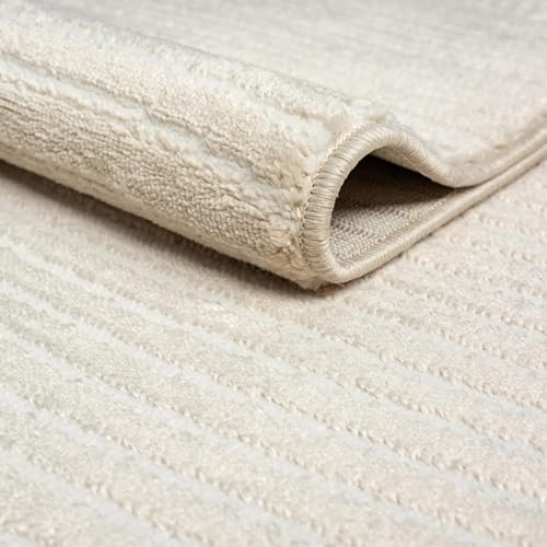 Abani Neutral Beige Area Rug | 3' x 6' Tan Geometric Carpet with Zen Circle Pattern | Washable Rugs for Living Room, Bedroom, Office - color: Beige, size: 2'6" x 6' (Rectangular)