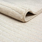 Abani Neutral Beige Area Rug 6' Round for Living Room, Bedroom - Zen Reiki Circles Pattern - Durable & Easy to Clean - color: Beige, size: 6' (Round)