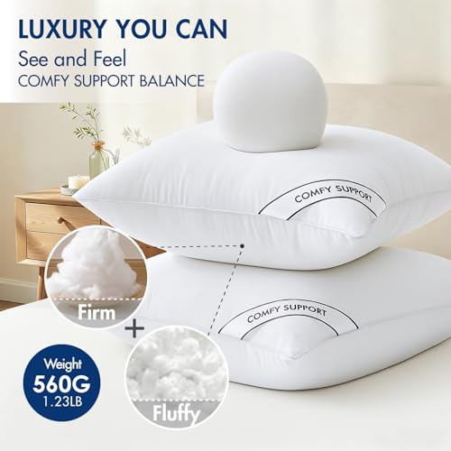 MIULEE 18x18 Inch Pillows Inserts, Pack of 4 Down Alternative Virgin Filling Comfy Support Throw Pillows for Sofa Couch Bed - size: 18x18