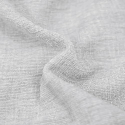 CaliTime Throw Pillow Covers Decorative 16 X 16 Inches Pack of 2 Cozy Chenille Cushion Case for Couch Sofa Bed Living Room Home Moonbeam Gray - color: Moonbeam Gray, size: 16" x 16" (Pack of 2)
