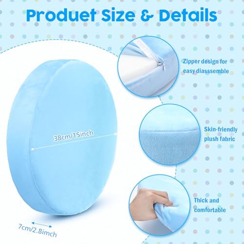 GlikCeil 8 Pcs Round Floor Pillow Cushions for Kids Classroom 15'' Soft Flexible Seating Chair Floor Seats for Reading Corner Playroom - Winter & Spring School Supplies (Creamy Pastels Collection) - color: Creamy Pastels Collection