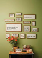 Primitives by Kathy Rustic Farmhouse Decor - Inspirational Wall Art, Wooden Table/Shelf Decor, Boho Kitchen Accessories 5”x7” - style: Inhale Tacos Exhale Negativity