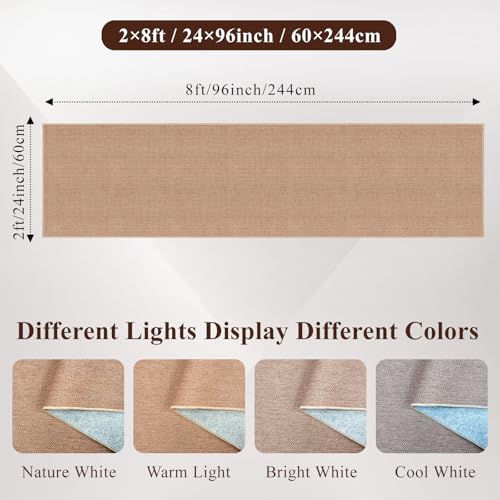 Jute 2x8 Runner Rug for Hallway: Washable Faux Jute Runners Indoor Farmhouse Style - Carpet Non-Slip Backing - Non Slip Narrow Floor Runners for Entryway Kitchen Living Room (Beige,2x8) - color: Beige, size: 2' x 8' (Rectangular)