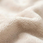 Fleece Throw Blanket 50" x 70" - Soft Cozy Microfiber Plush Blanket, Lightweight Warm Throw for Couch Bed Sofa Chair, All Season Use, Beige - color: Beige