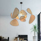 Bamboo Pendant Light Bamboo Art Pendant Rattan Hanging Lamps Wicker Rattan Ceiling Lamp Chandelier Light Fixtures for Kitchen Living Room Bedroom Dining Room