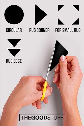 Anti Slip Rug Corner Grips - Four Pack - Quickly and Easily Secure Rugs and Runners to Laminate and Wooden Floors - by The Good Stuff (Pack of 2) - size: 2" x 3" (Square) (Pack of 2)