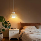 AIJIASI Rattan Pendant Light, 11.8" Hand Woven Boho Pendant Light Fixture with Milk Glass Globe, Gold Kitchen Pendant Lighting Over Island Adjustable Chandelier for Dining Room Hallway Foyer - color: White