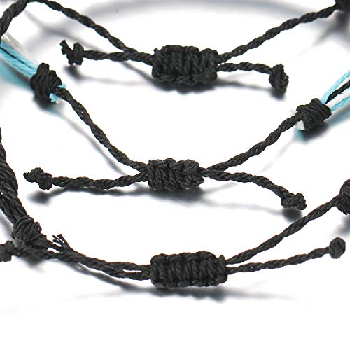 choice of all String Bracelets for Women Boho Wave Surfer Beach Wear Cute Bracelets Set Summer Friendship Jewelry Accessories Beach Stuff - color: I1：16 pcs black blue wave bracelets