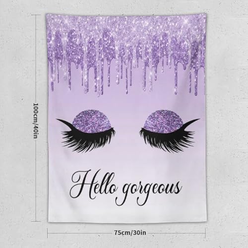 Eyelashes Tapestry Wall Hanging Tapestries Wall Backdrop Room Poster Art Aesthetic Decor for Home Office Bedroom Living Room Dorm 30"x40" - color: Eyelashes-2, size: 40"L x 30"W