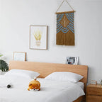 BMIDRUT Hanging Macrame Tapestry Dream Catchers Hand Woven Tapestries Boho Wall Art Decor Home Wall Decor Wall Pediment - size: 26"L x 16"W