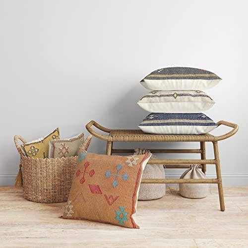 Trade Star 100% Cotton Cushion Cover Throw Cushion Cover Handmade Sabra Kilim Pillow Cover Cushion Case Luxurious Outdoor 18x18 Inches - color: Pattern 14
