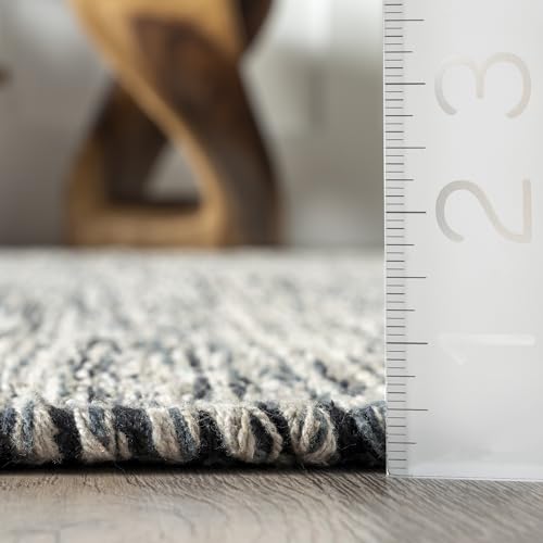 nuLOOM Alessi Solid Farmhouse Cotton Area Rug, 3x5, Grey - color: Grey, size: 3' x 5' (Rectangular)