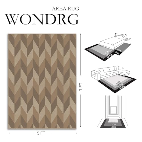 2.6x8 Easy Jute Runner Rug Washable Brown Checkered Hallway Outdoor Rug for Patio Lightweight Non Slip No Sheding Carpet Entryway Bathroom Backyard Porch Kitchen - color: Checkered | Brown, size: 2.6'x8'
