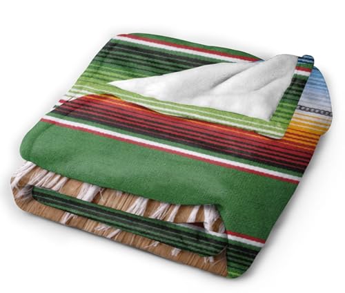 HGOD DESIGNS Mexican Style Throw Blanket Mexican Traditional National Blanket Super Soft Flannel Throw Blanket Lightweight Plush Fuzzy Bed Blanket for Bedding Sofa and Travel 40"X50" - color: Mexican Style, size: 40x50 inch