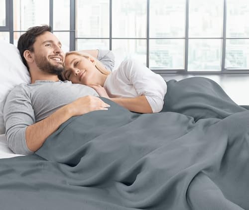 Utopia Bedding Knit Blanket Queen Size (90x90 Inches, Grey) Soft Lightweight Jersey Breathable Sweatshirt Blanket for Bed,Couch & Sofa - color: Grey, size: Queen