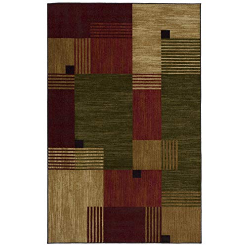 Mohawk Home Alliance Modern Geometric 5' x 8' Area Rug - Red - Perfect for Living Room, Dining Room, Office - size: 5' x 8' (Rectangular)