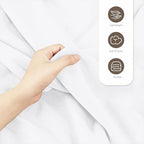 Utopia Bedding Knit Blanket King Size (90x102 Inches, White) Soft Lightweight Jersey Breathable Sweatshirt Blanket for Bed,Couch & Sofa - color: White, size: King