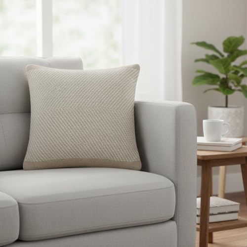 · REDEARTH · Handmade Boho Throw Pillow Covers - Bohemian Chic Farmhouse Style - Accent Woven Indoor and Covered Patio Pillow Cushion Cases for Couch, Bed, Chair, Sofa, Benches – Set of 2-18"x18" - - color: Artisanal Chevron, size: 18" x 18" (Pack of 2)