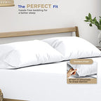 THREAD SPREAD 100% Cotton Pillow Cases Queen Size Set of 4 - Luxury 400 Thread Count Queen Pillow Cases (Pack of 2, White), Soft Cooling Hotel Cotton Pillowcases, Fits Standard Pillows - color: White, size: Queen - Pack of 4