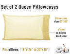 Sunflower Queen Pillowcases Set of 2, 100% Cotton Queen Size Pillow Cases 2, 20×30 inches Honeyed Straw, Soft and Breathable - color: Honeyed Straw, size: Queen (20"x30")