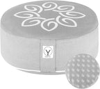 Y O Gayo Meditation Cushion and Floor Pillow. Ideal for Meditation Pillow, Yoga, & Floor Sitting - Premium Buckwheat Supportive Round Cushion with Changeable Cover. Versatile & Stylish - 16" in