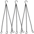 Heybe 20 Inch Hanging Basket Chain, 3 Point Hanging Chains with Hooks for Pot Planters Bird Feeders Lantern Lamp,Extended Hangers for Hanging Badkeys(20 inch,3 Point) - size: 20 inches, style: 3 point