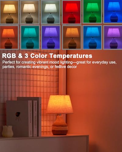 10" H Small Rechargeable Cordless Ceramic Table Lamp with Remote, RGB & Warm White Light, Timer & Dimmer, Battery Table Lamp with Linen Shade for Patio, Bedroom, Living Room, Dining Table - size: Mini-10"H