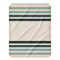 Laurel Ridge Striped Afghan Throw Blanket | Thick & Cozy | Cotton USA Made (73x48) - color: Laurel Ridge