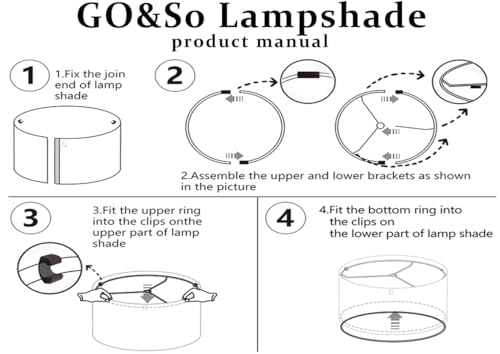 GO&SO Black Velvet Lamp Shades Set of 1 Large Drum Lampshades -16" Top x 16" Bottom x 10" High(Spider) Traditional Fabric Lamp Shade for Table Lamps - Replacement Lampshade - Assembly Required - color: Black-Velvet, size: 16*16*10 inch-1 Pack