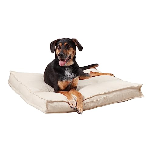 South Pine Porch Mila Square Tufted Pillow Style Dog Bed, Cream, Medium (32" x 32") - color: Cream, size: Medium (32" x 32")