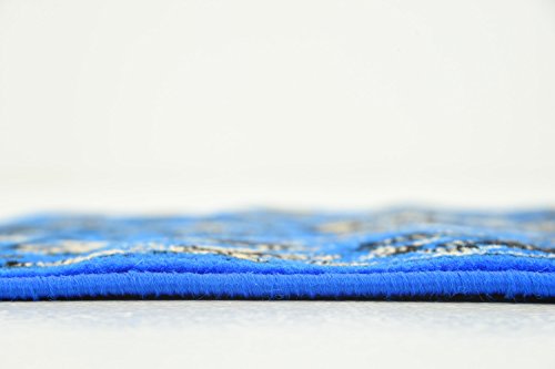 Unique Loom Sialk Hill Collection Area Rug - Washington (2' 2" x 8' 2" Runner, Dark Blue/ Black) - color: Dark Blue/Black, size: 2'2" x 8'2" (Runner)