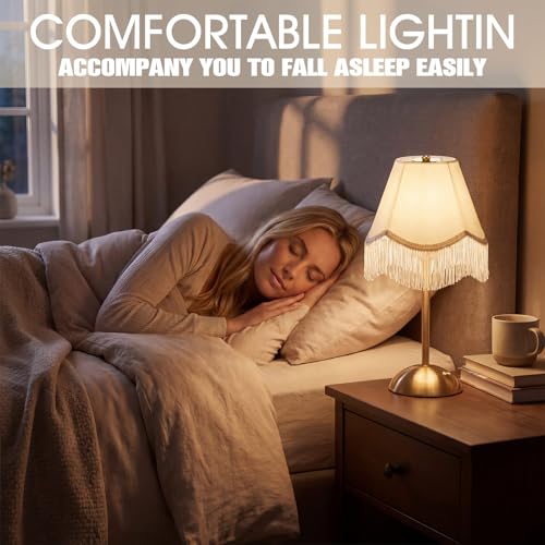 4 Pack Wedding Tassel Cordless Table Lamp Rechargeable Touch LED Small Gold Portable Battery Operated USB-c Desk Lamp 3 Color Dimmable for Wedding Birthday Outdoor Party Home - style: Tassel Bow