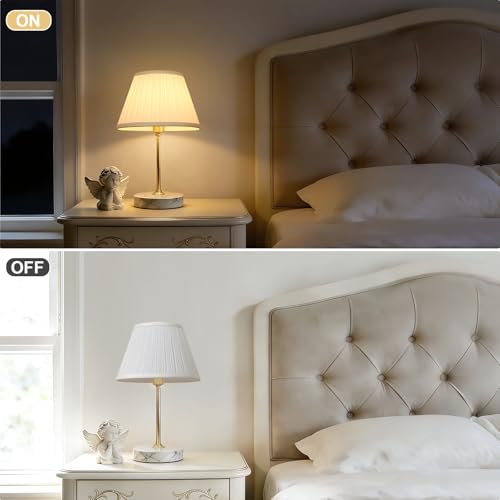 Small Pleated Lamp Shades Set of 2, White Empire Lamp Shades, 5.5" Top x 10" Bottom x 6.6" High, Small Lamp Shades for Table Lamps, Bedside Lamps, Wall Sconces, Spider, Bulb Clip Adapters Included - color: Pleated White