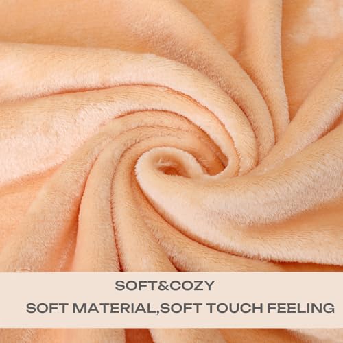 Pink Throw Blanket for Woman Throw Size Coral Pink 50 by 60 Inches for Couch Sofa Bed,Super Soft Plush Cozy and Luxury Warm Bed Blanket for All Season - color: Coral Pink, size: Throw(50"×60")