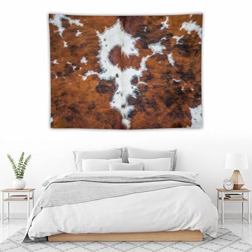 DDCBNS Cow Print Tapestry Wall Hanging Black White Brown Farm Animal Skin Wall Hanging Tapestry Wall Art Home Décor for Bedroom Living Room Dorm Wall Décor 40" x 30" - color: Animal Skin_7, size: 40"L x 30"W