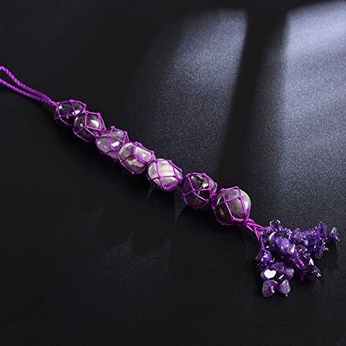 Hanging Ornaments Natural Amethyst Ornaments Home Decor Gemstones Reiki Feng Shui Ornament Window Wall Ornament - color: A-style 5