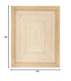 SAFAVIEH Natural Fiber Collection Area Rug - 10' x 14', Natural & Ivory, Handmade Farmhouse Boho Coastal Rustic Jute, Ideal for High Traffic Areas in Living Room, Bedroom (NF885B) - size: 10' x 14' (Rectangular)